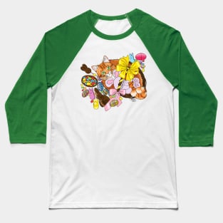 Easter Cat Baseball T-Shirt